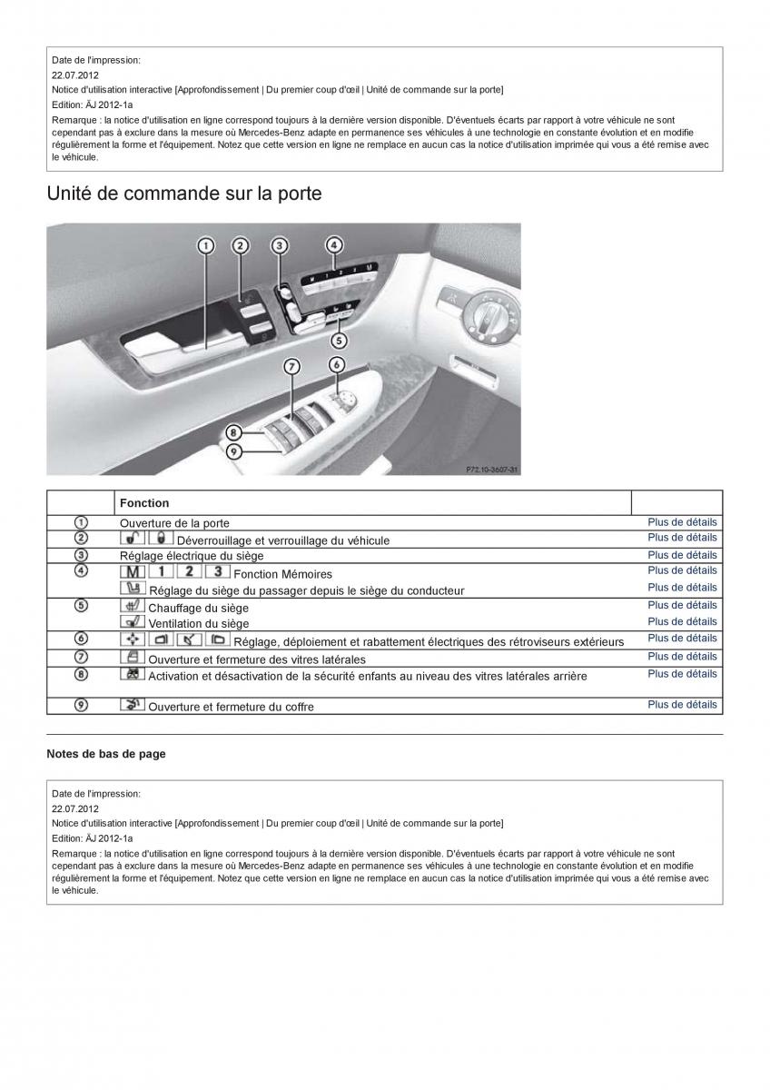 Mercedes Benz CL class C216 manuel du proprietaire / page 18