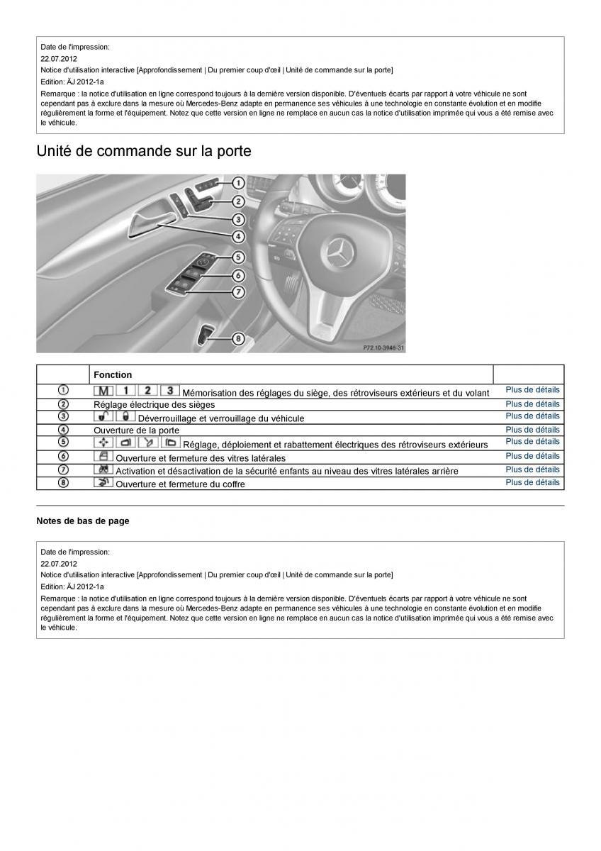 Mercedes Benz CLS class C218 manuel du proprietaire / page 21