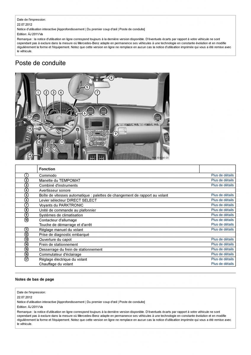 Mercedes Benz GL class X164 manuel du proprietaire / page 11