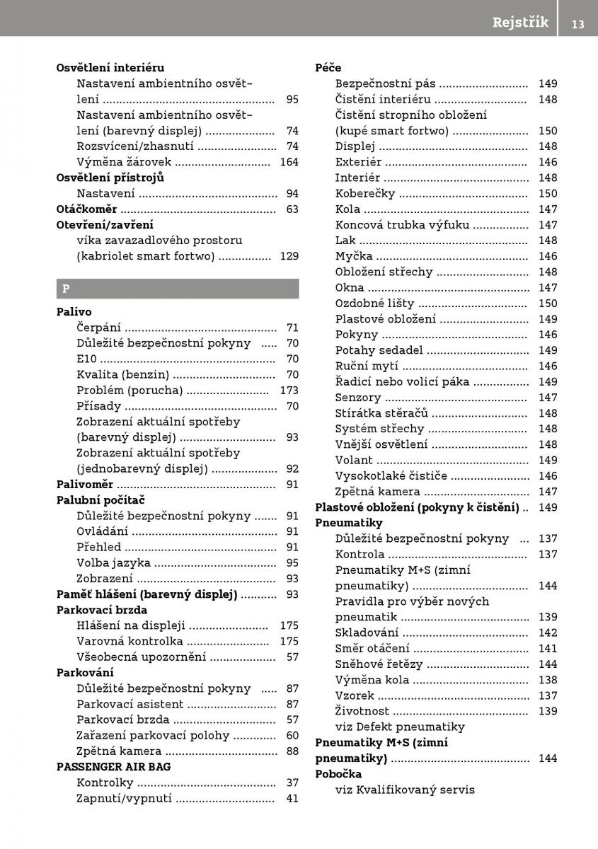 Smart Fortwo III 3 navod k obsludze / page 15