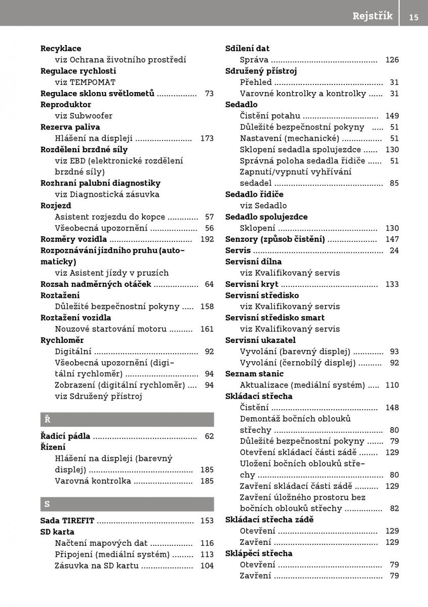 Smart Fortwo III 3 navod k obsludze / page 17