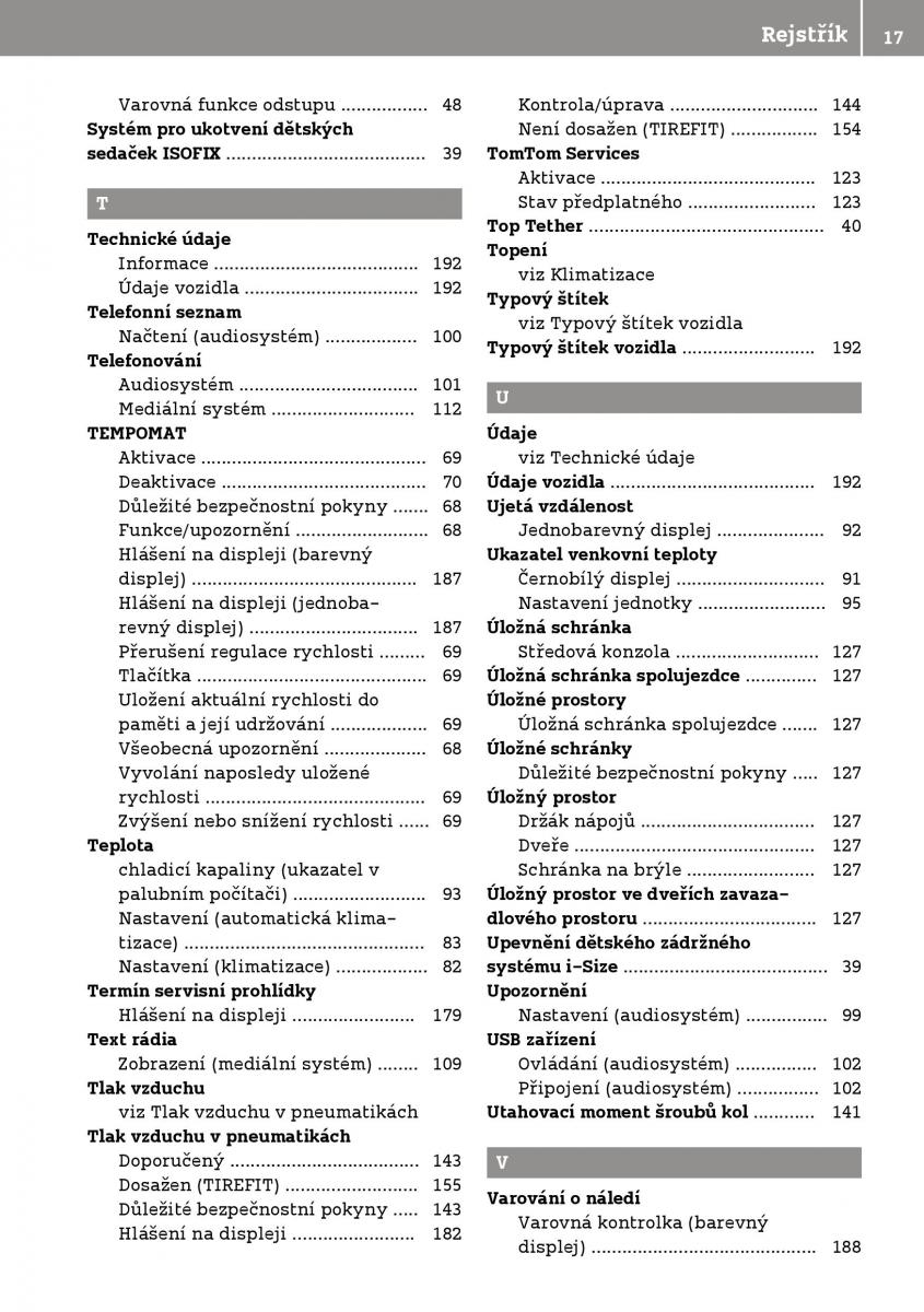 Smart Fortwo III 3 navod k obsludze / page 19