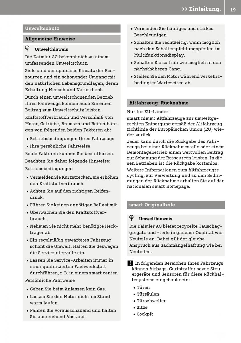 manual  Smart Fortwo III 3 Handbuch / page 21