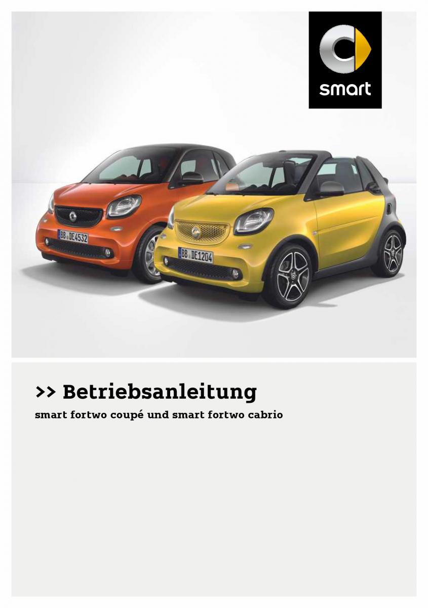 Smart Fortwo III 3 Handbuch / page 1