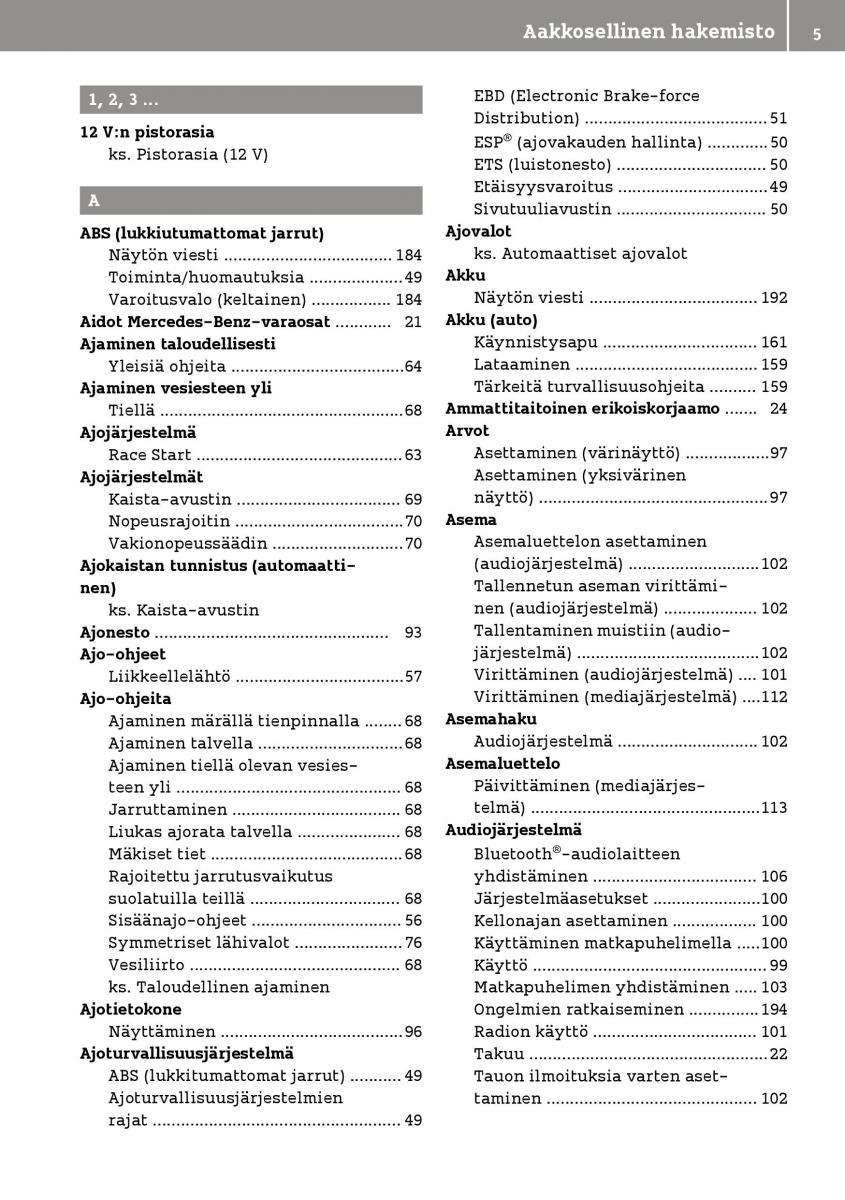 manual  Smart Fortwo III 3 omistajan kasikirja / page 7