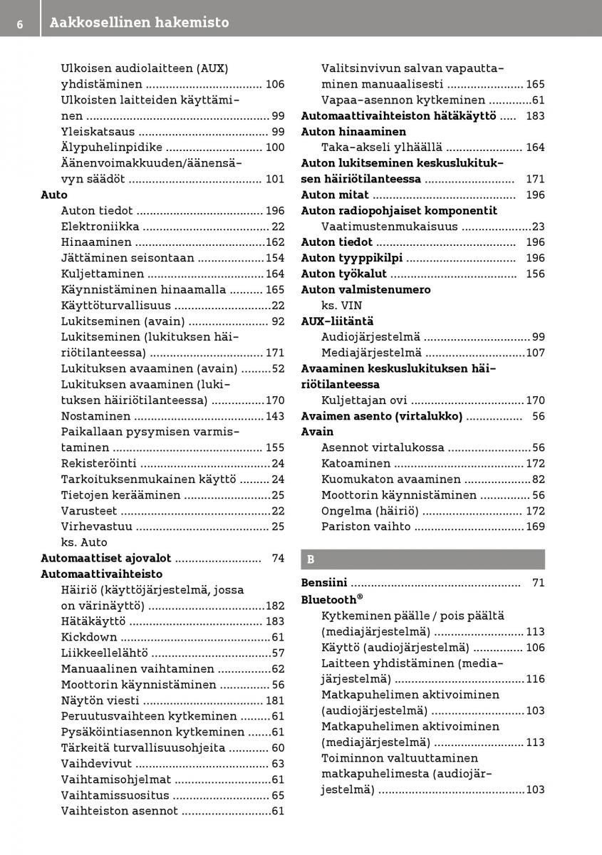 manual  Smart Fortwo III 3 omistajan kasikirja / page 8