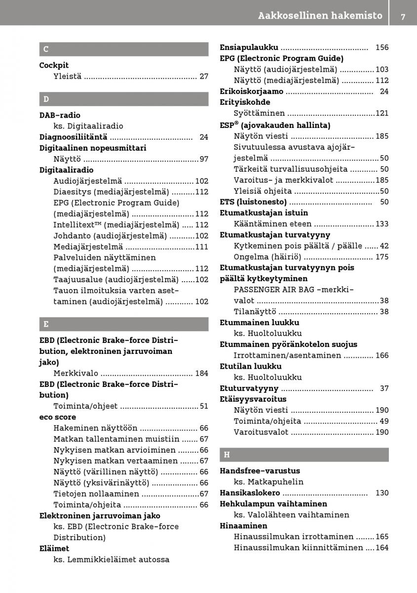 manual  Smart Fortwo III 3 omistajan kasikirja / page 9