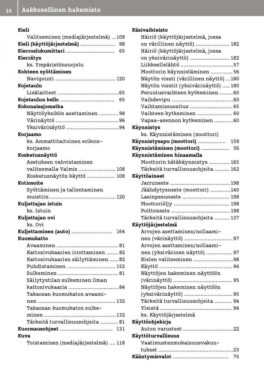 manual  Smart Fortwo III 3 omistajan kasikirja / page 12