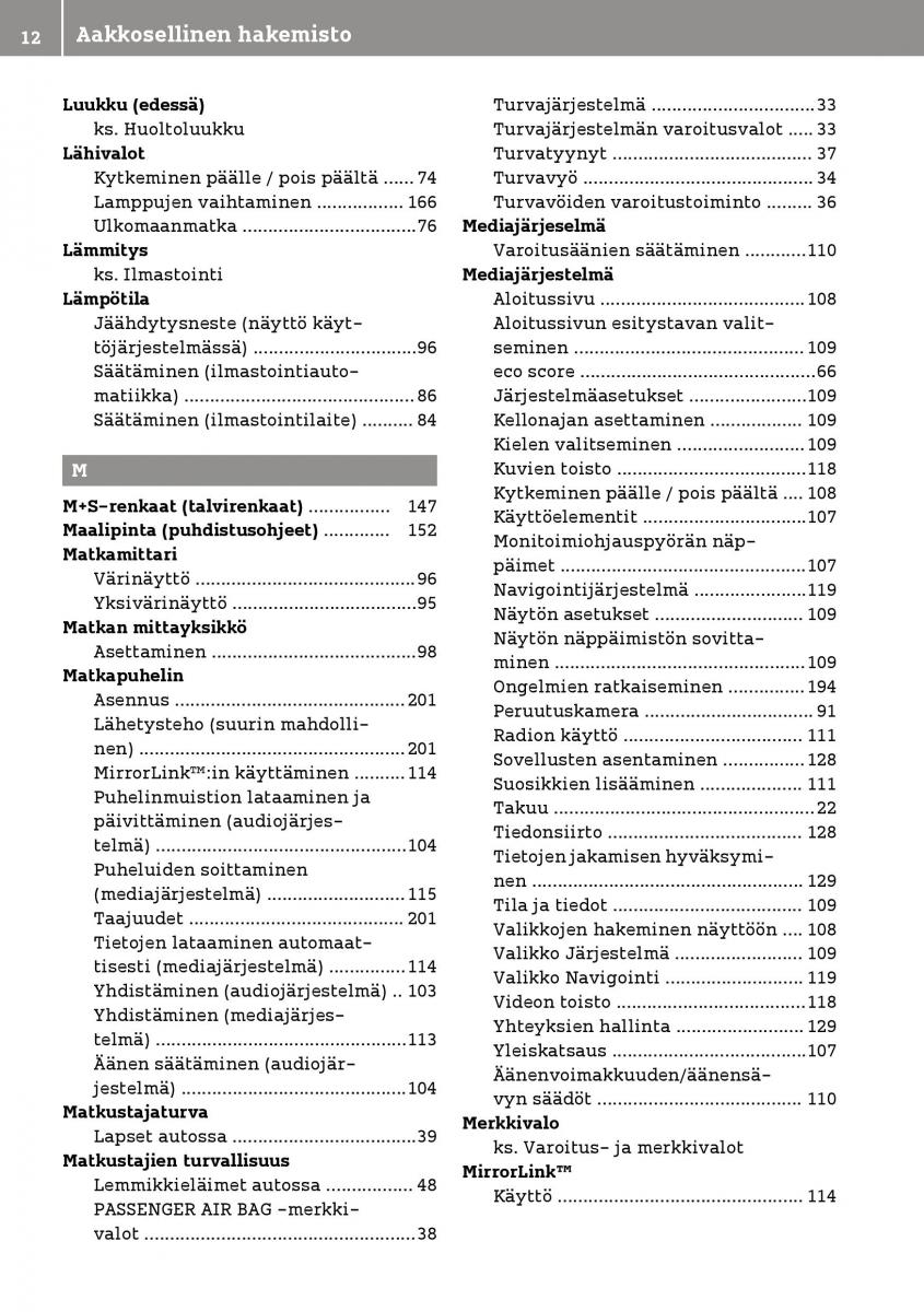 manual  Smart Fortwo III 3 omistajan kasikirja / page 14