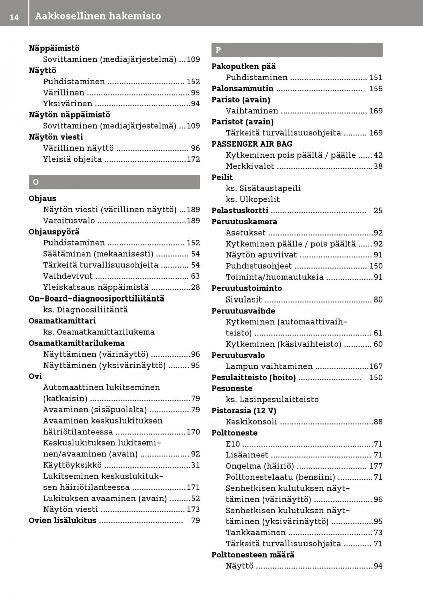 manual  Smart Fortwo III 3 omistajan kasikirja / page 16