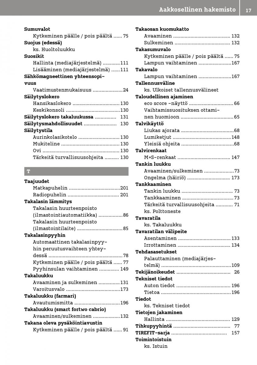 Smart Fortwo III 3 omistajan kasikirja / page 19