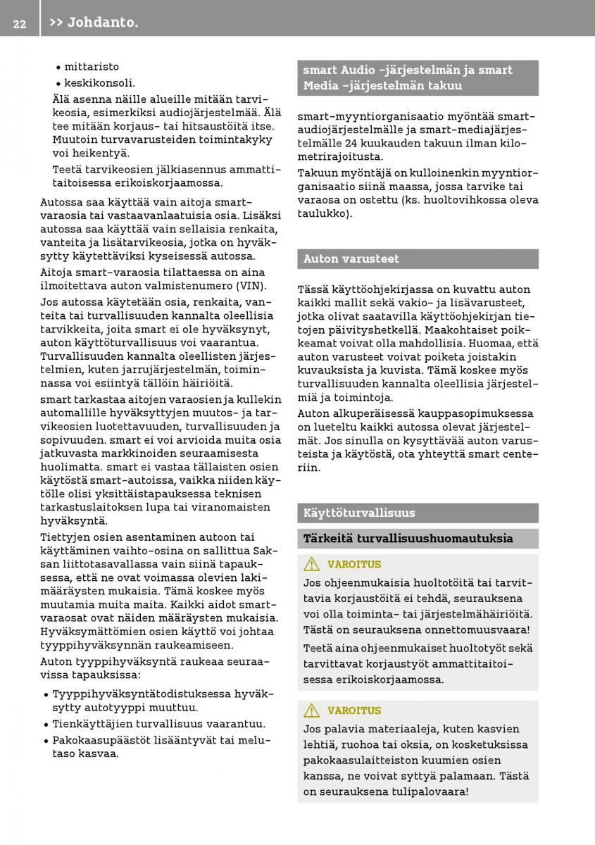 Smart Fortwo III 3 omistajan kasikirja / page 24