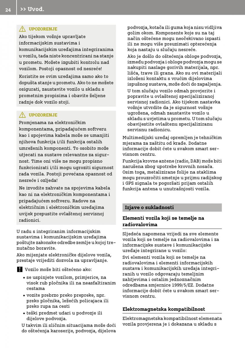 Smart Fortwo III 3 vlasnicko uputstvo / page 26