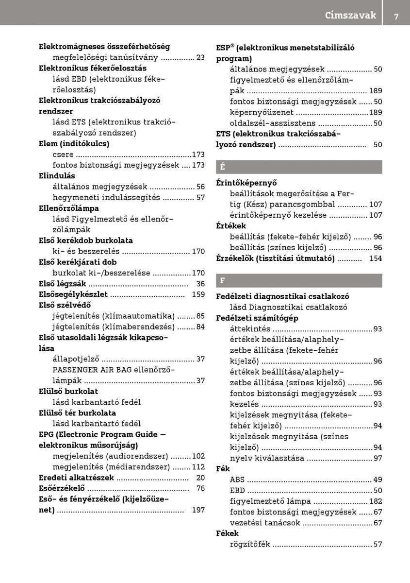 manual  Smart Fortwo III 3 Kezelesi utmutato / page 9