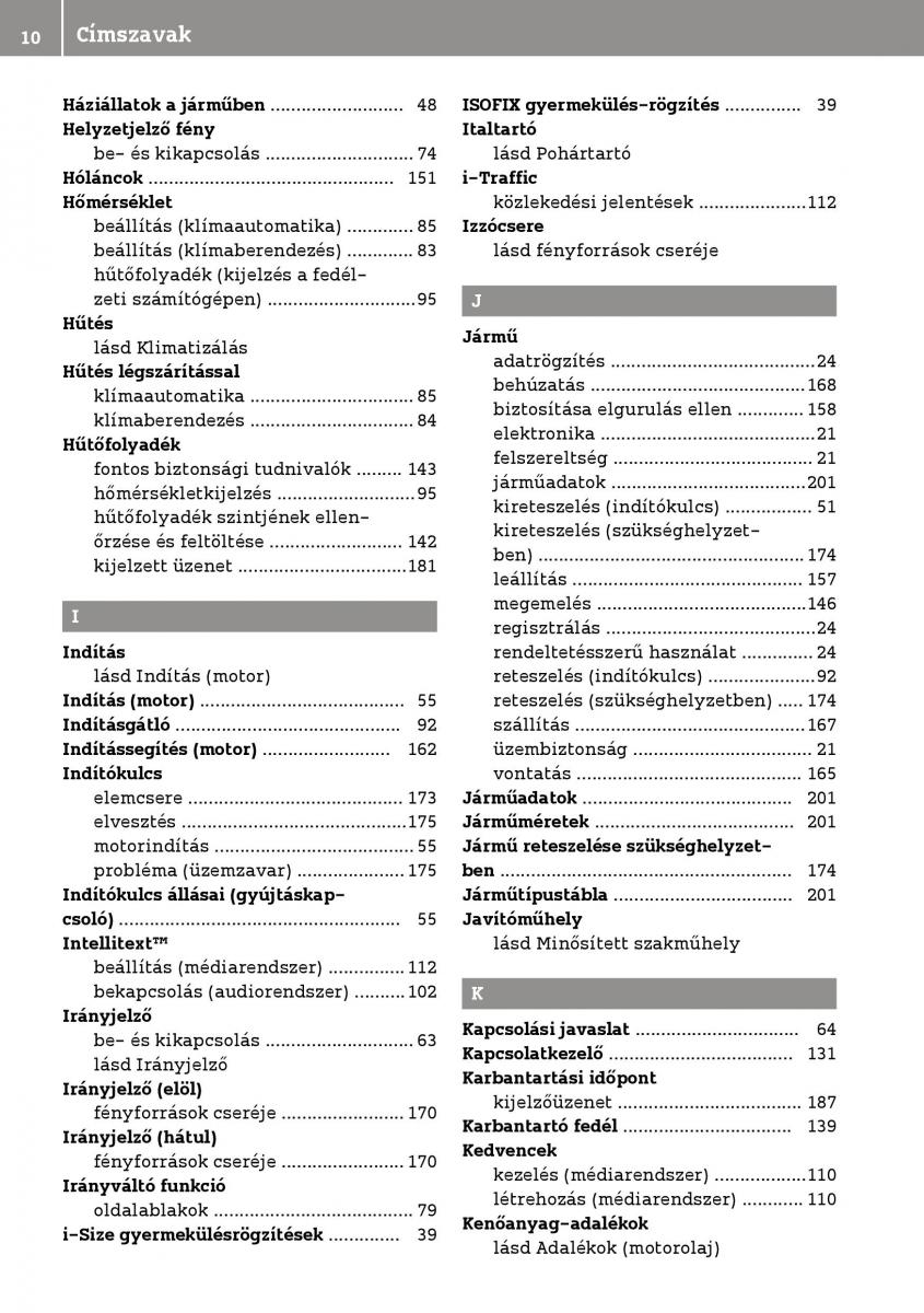 manual  Smart Fortwo III 3 Kezelesi utmutato / page 12