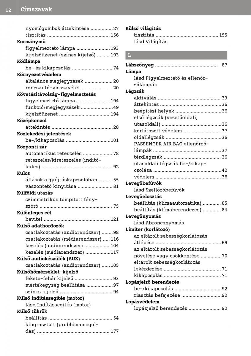 manual  Smart Fortwo III 3 Kezelesi utmutato / page 14