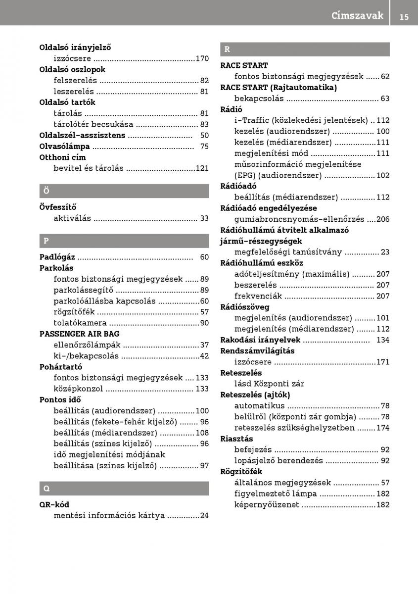 Smart Fortwo III 3 Kezelesi utmutato / page 17