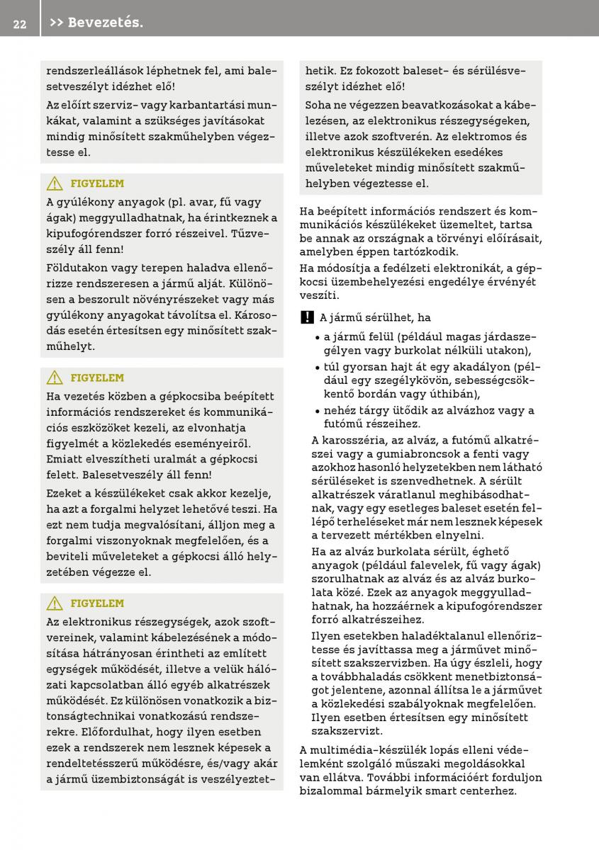 Smart Fortwo III 3 Kezelesi utmutato / page 24