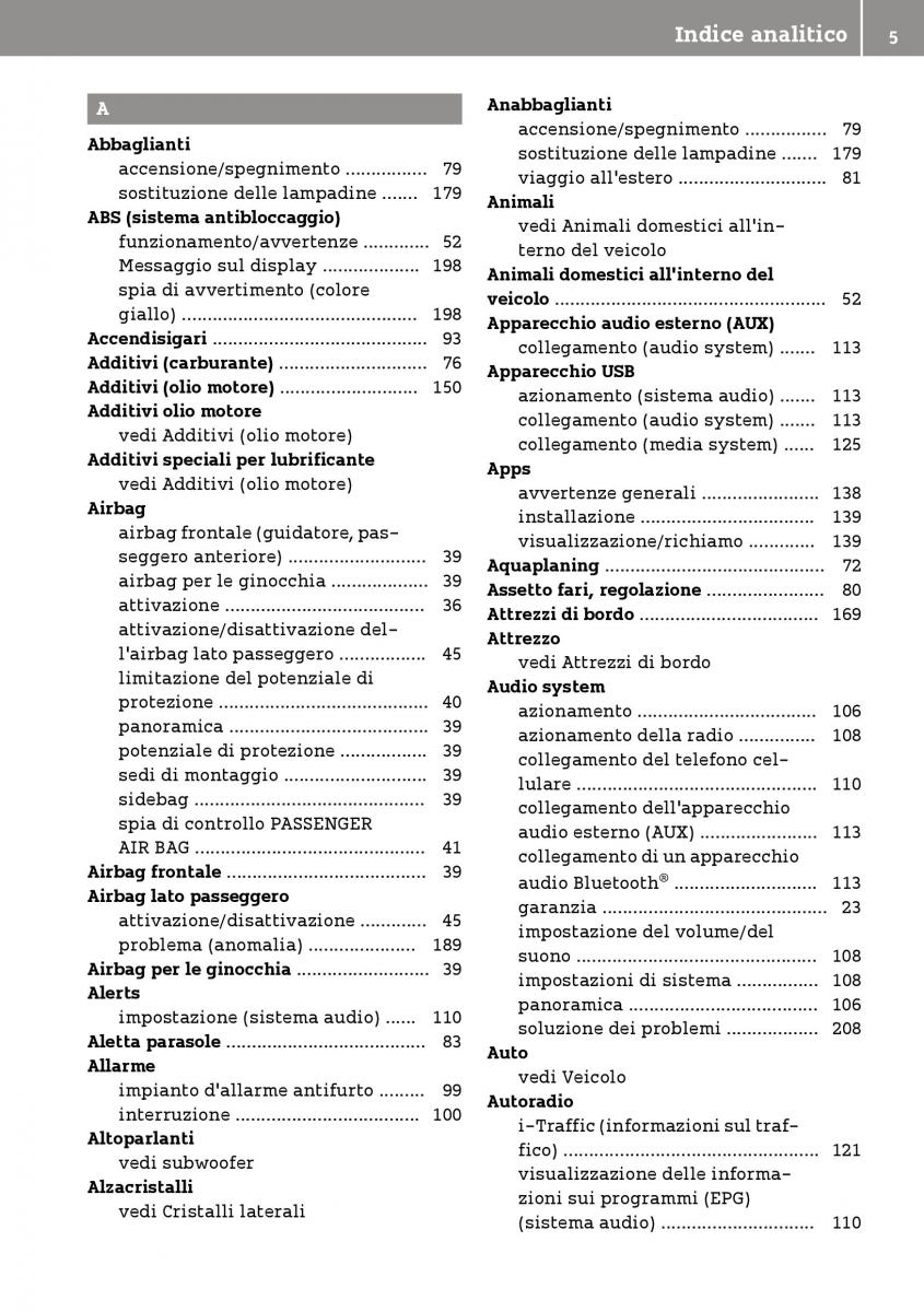 manual  Smart Fortwo III 3 manuale del proprietario / page 7