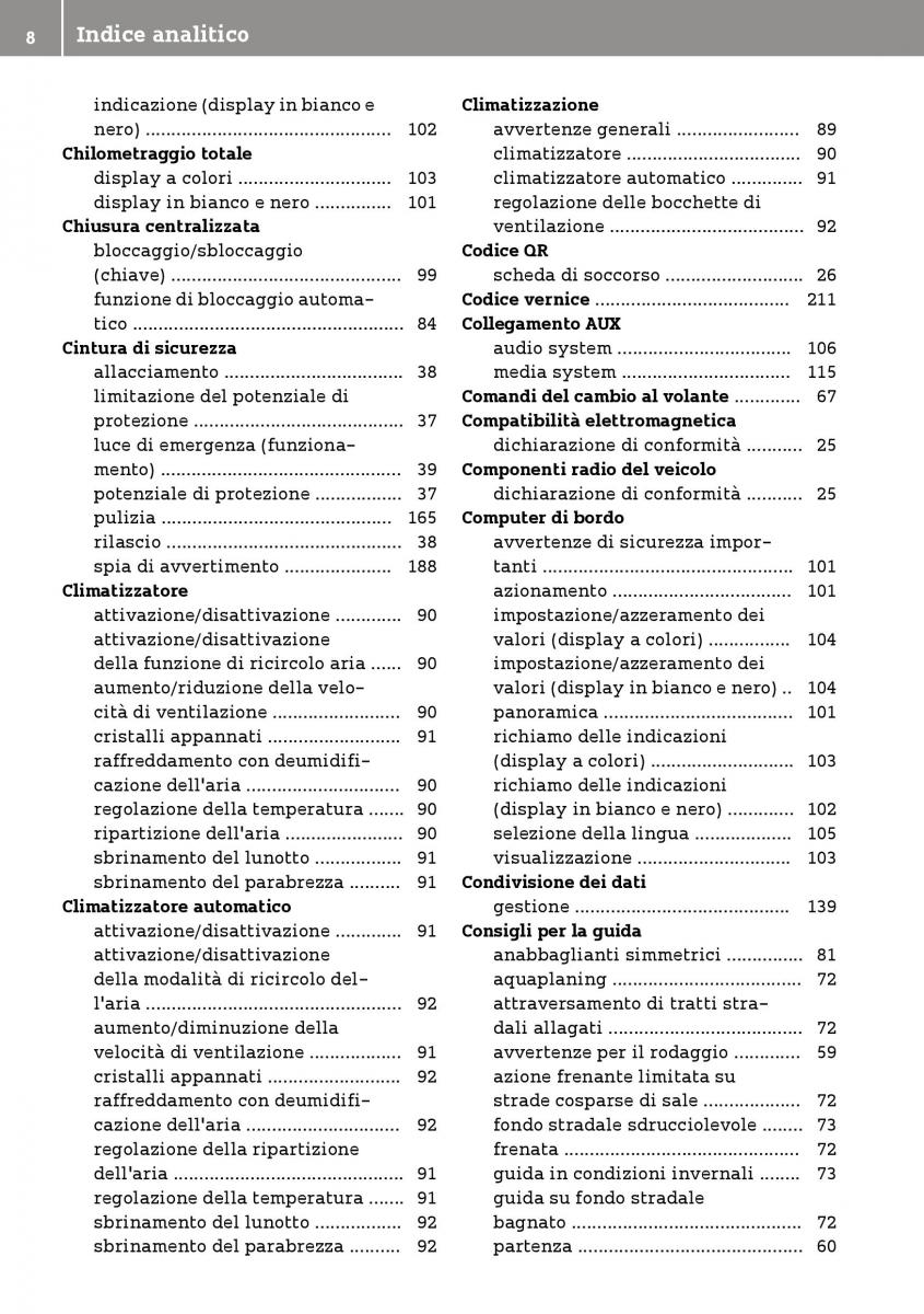 manual  Smart Fortwo III 3 manuale del proprietario / page 10