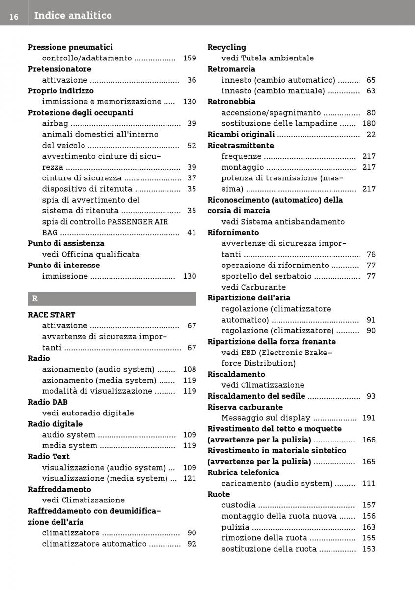 manual  Smart Fortwo III 3 manuale del proprietario / page 18