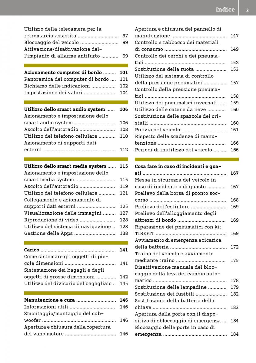 manual  Smart Fortwo III 3 manuale del proprietario / page 5