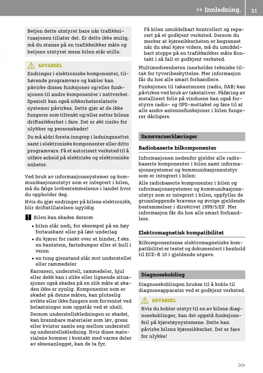 Smart Fortwo III 3 bruksanvisningen / page 23