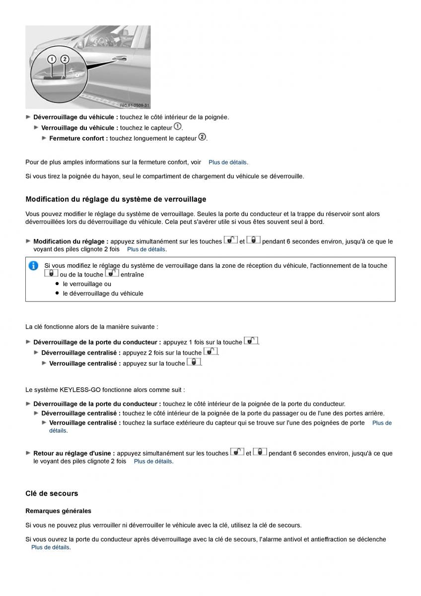 Mercedes Benz ML class II W164 manuel du proprietaire / page 59