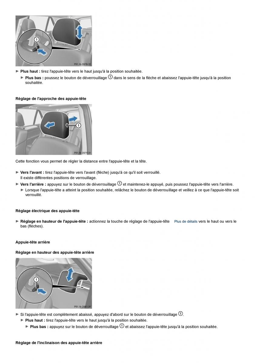 Mercedes Benz ML class II W164 manuel du proprietaire / page 88