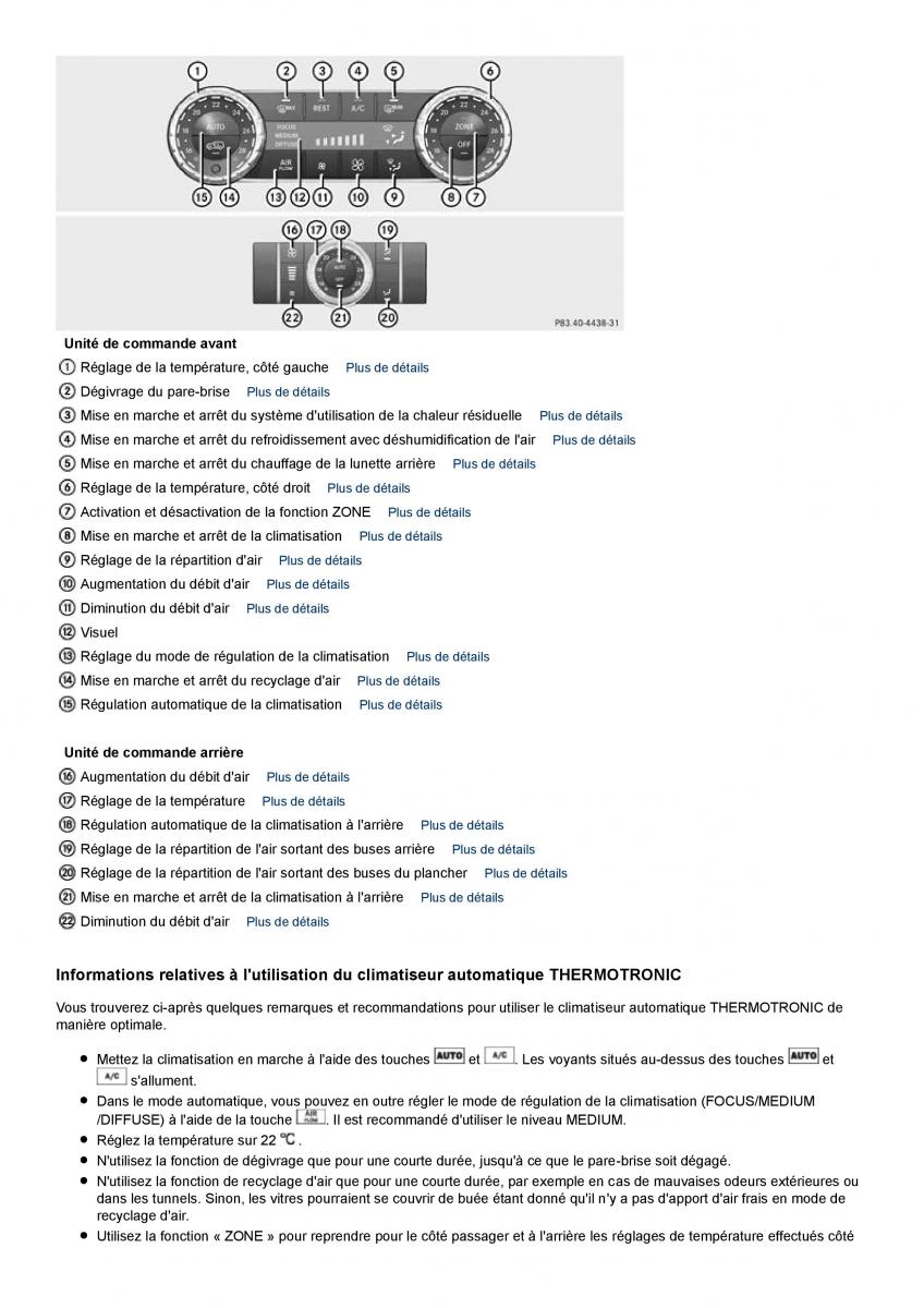 Mercedes Benz ML class II W164 manuel du proprietaire / page 126