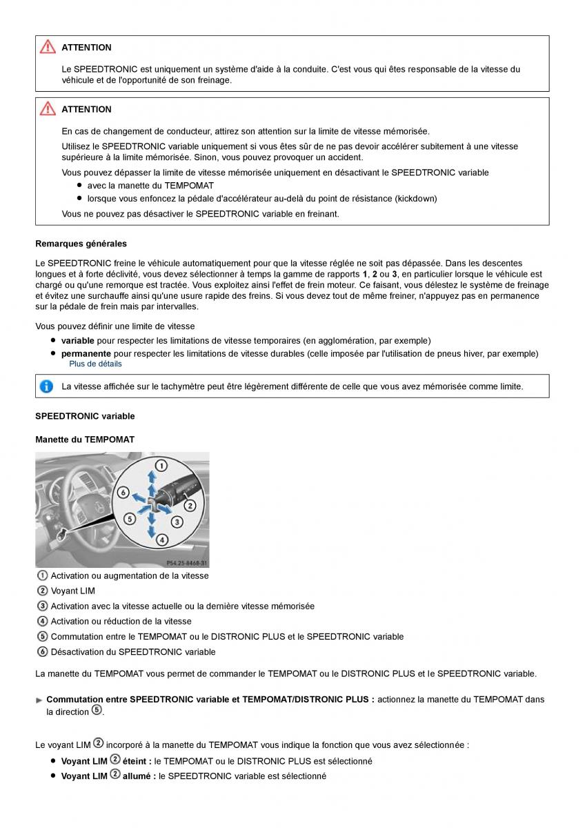 Mercedes Benz ML class II W164 manuel du proprietaire / page 190