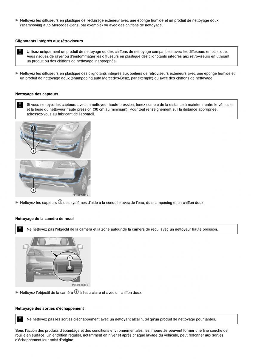 Mercedes Benz ML class II W164 manuel du proprietaire / page 368