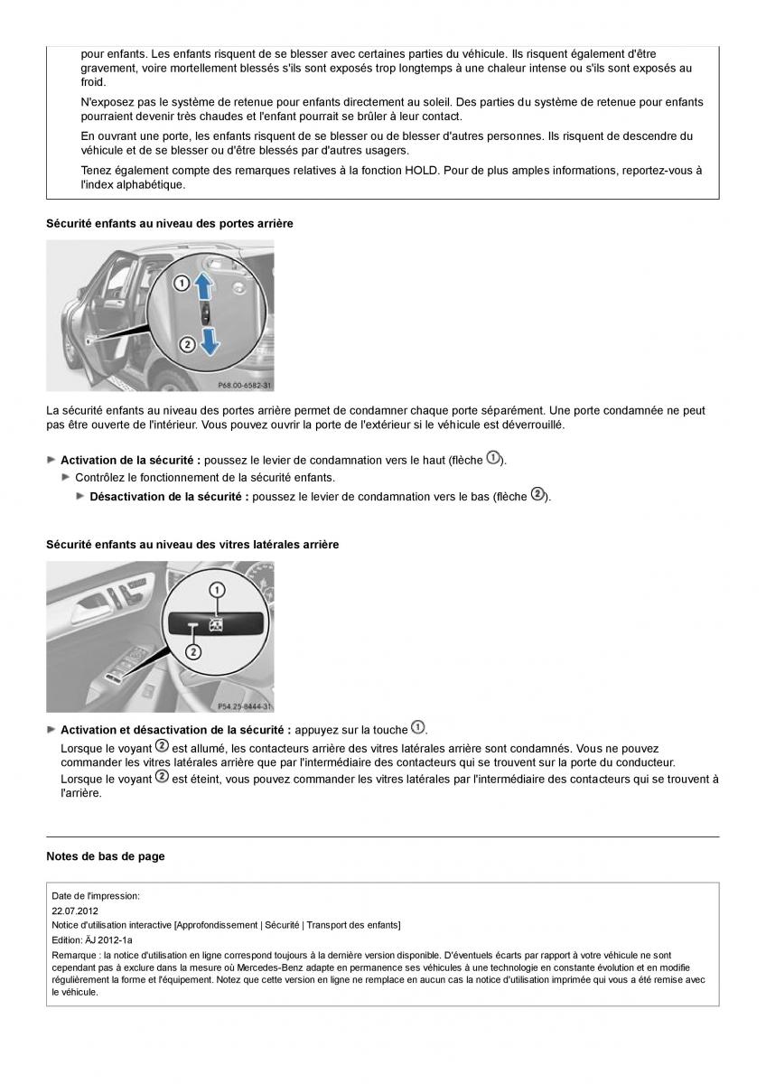 Mercedes Benz ML class II W164 manuel du proprietaire / page 41