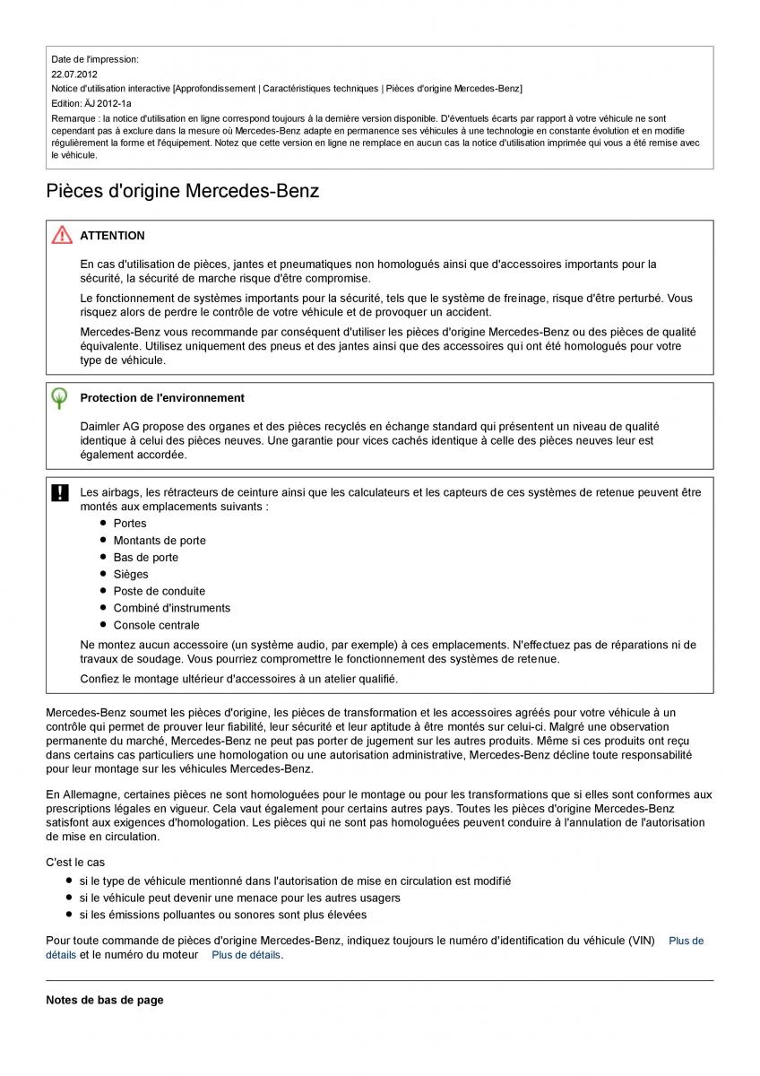 Mercedes Benz ML class II W164 manuel du proprietaire / page 423