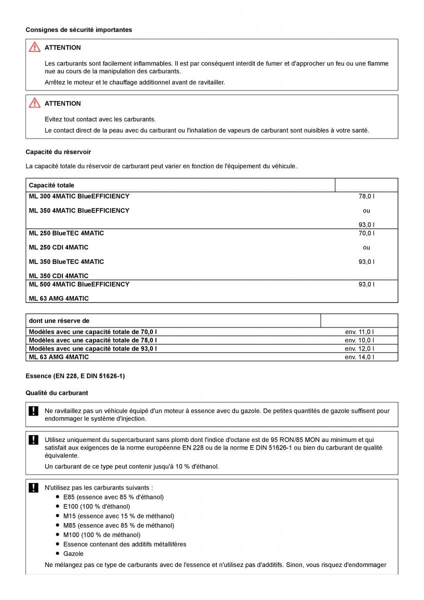 Mercedes Benz ML class II W164 manuel du proprietaire / page 430