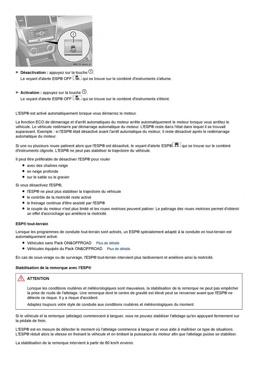 Mercedes Benz ML class II W164 manuel du proprietaire / page 49