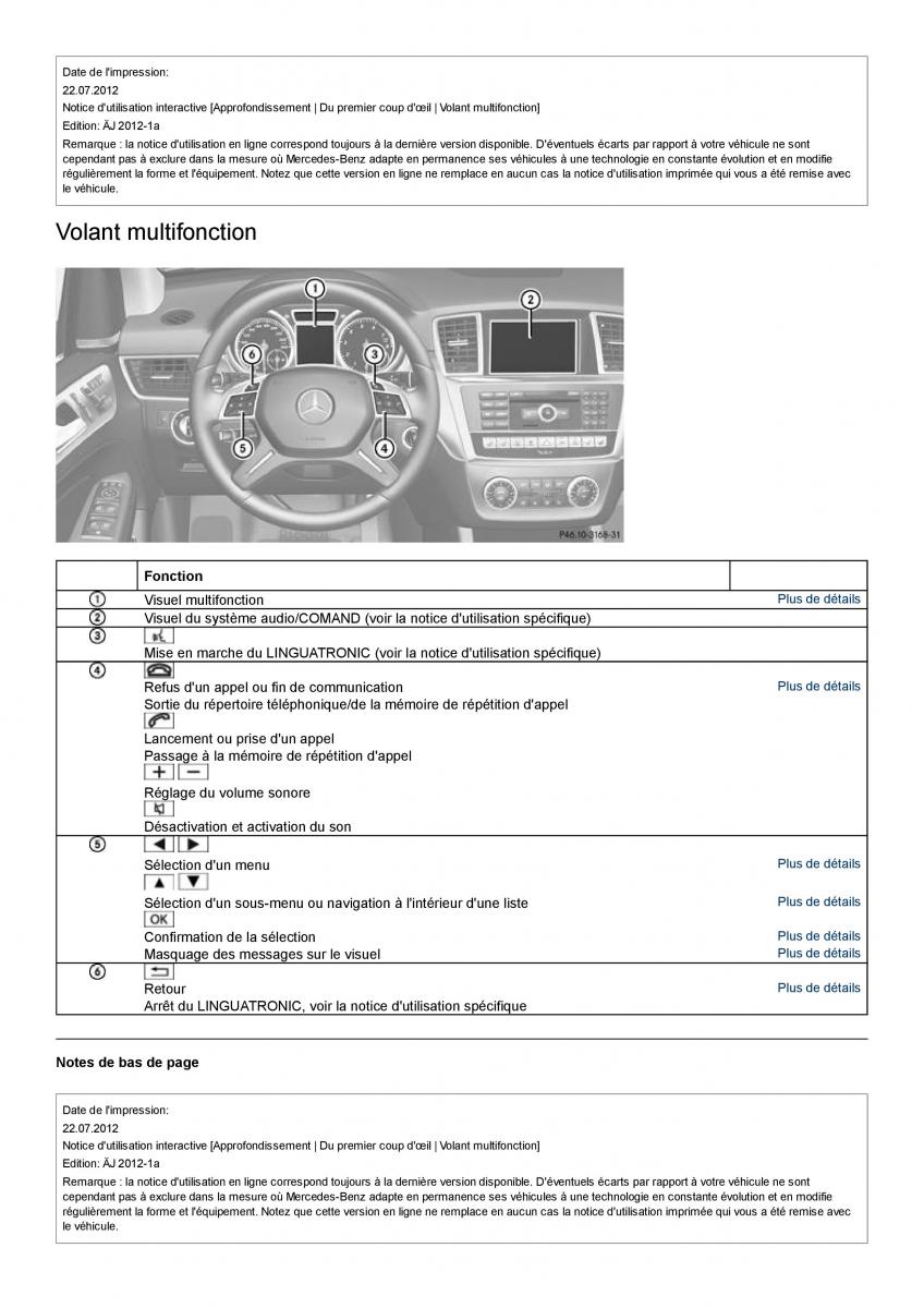 Mercedes Benz ML class II W164 manuel du proprietaire / page 15