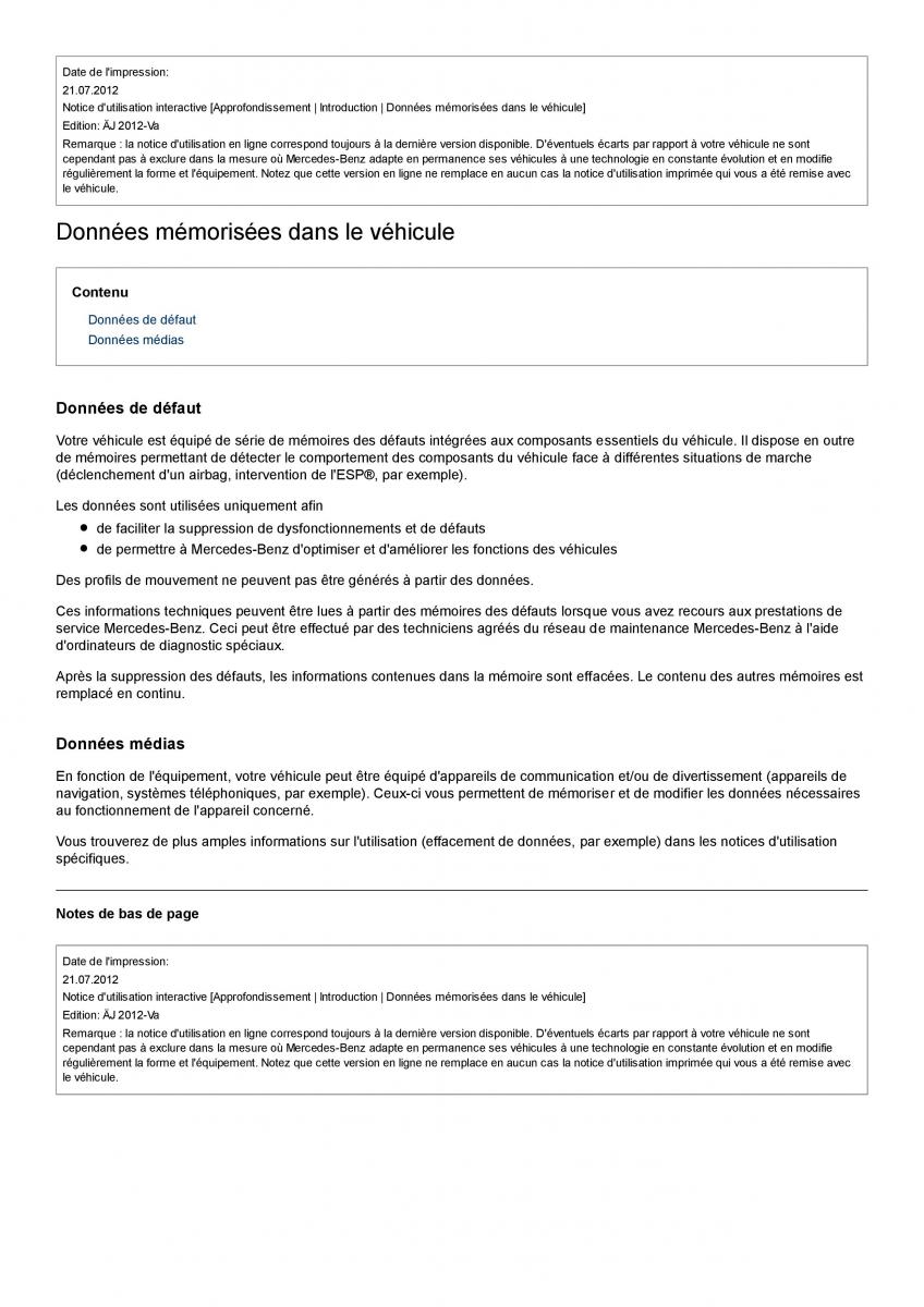 Mercedes Benz S class W221 manuel du proprietaire / page 10