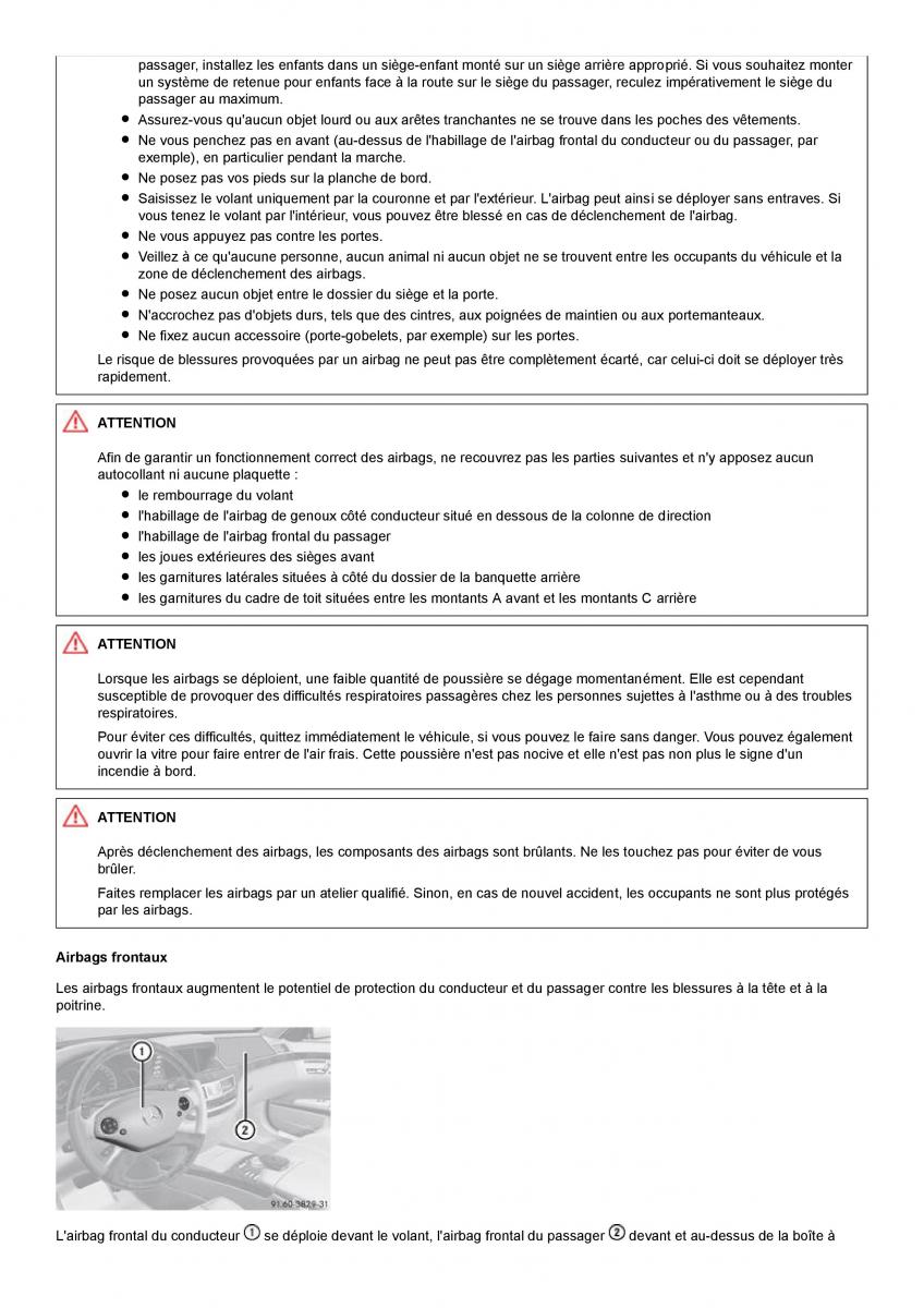 Mercedes Benz S class W221 manuel du proprietaire / page 26