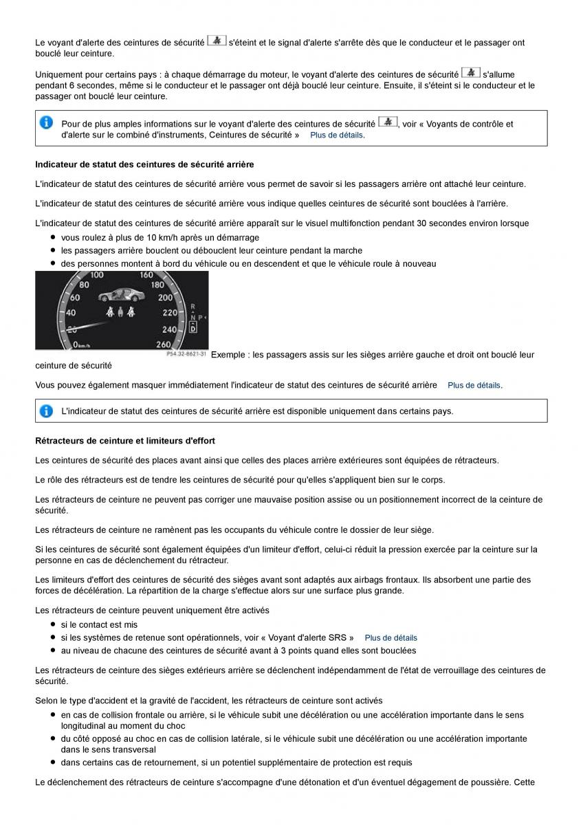 Mercedes Benz S class W221 manuel du proprietaire / page 33
