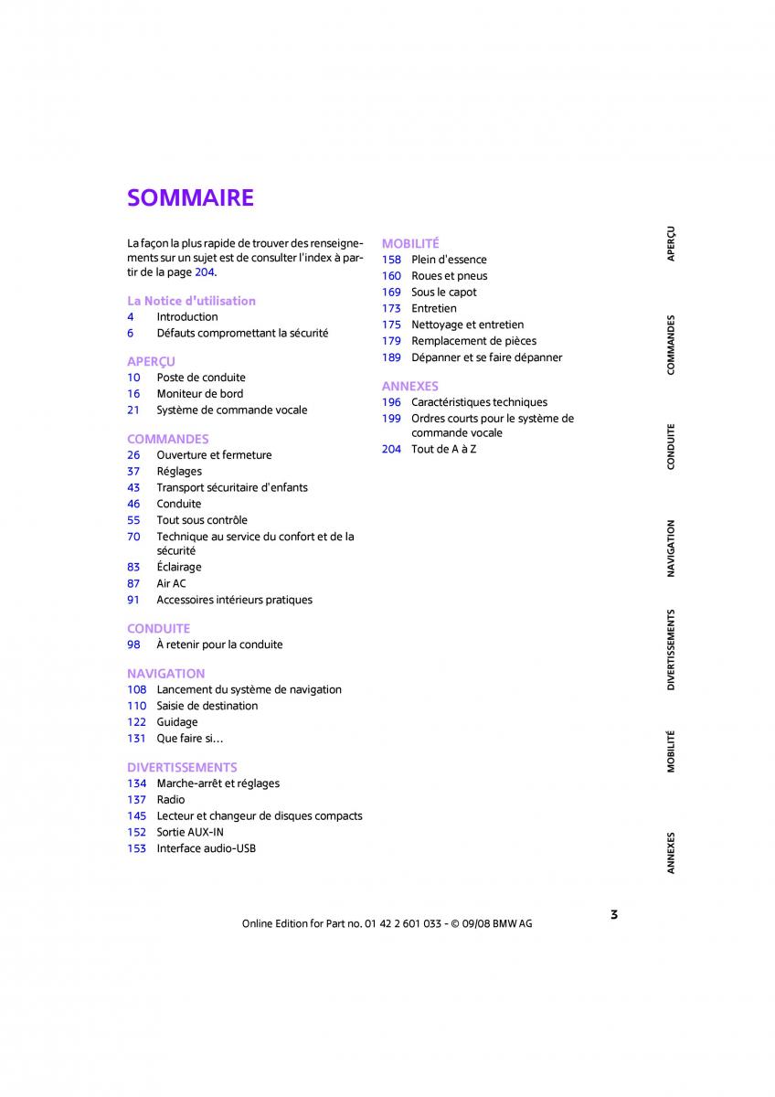 manual  Mini Clubman manuel du proprietaire / page 5