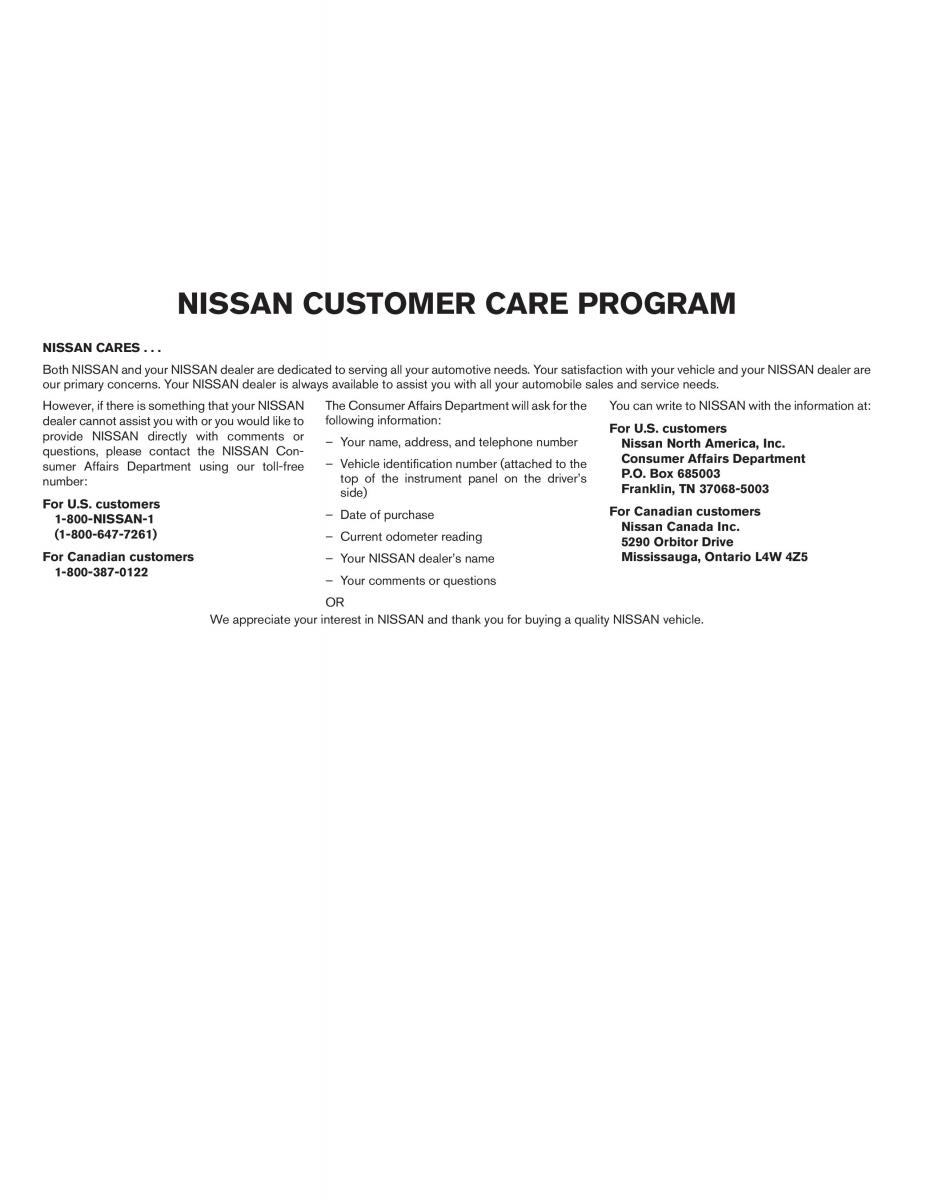 Nissan Altima L32 IV 4 owners manual / page 4