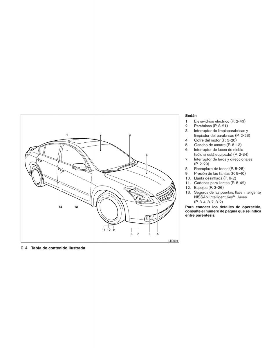 Nissan Altima L32 IV 4 manual del propietario / page 11