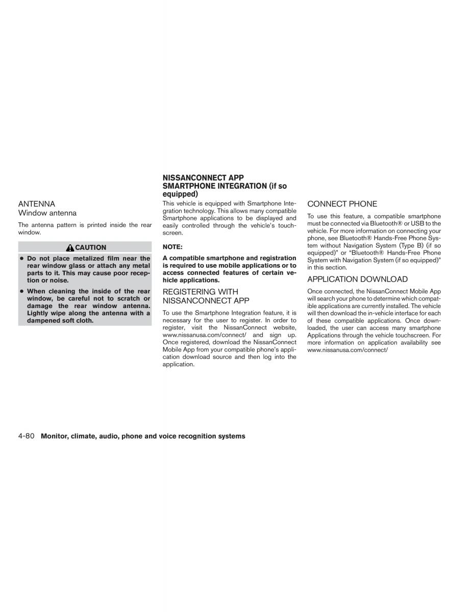 Nissan Altima L33 V 5 owners manual / page 249