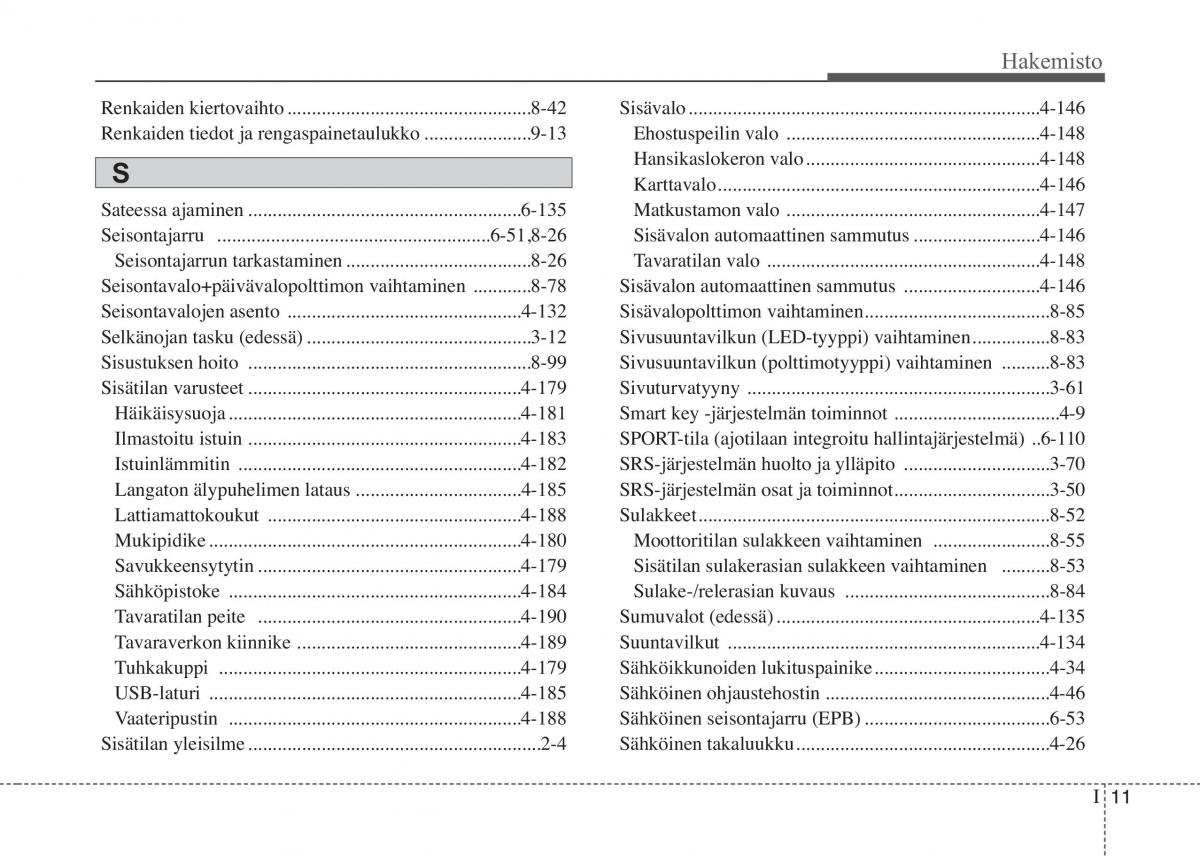 KIA Sportage IV omistajan kasikirja / page 754