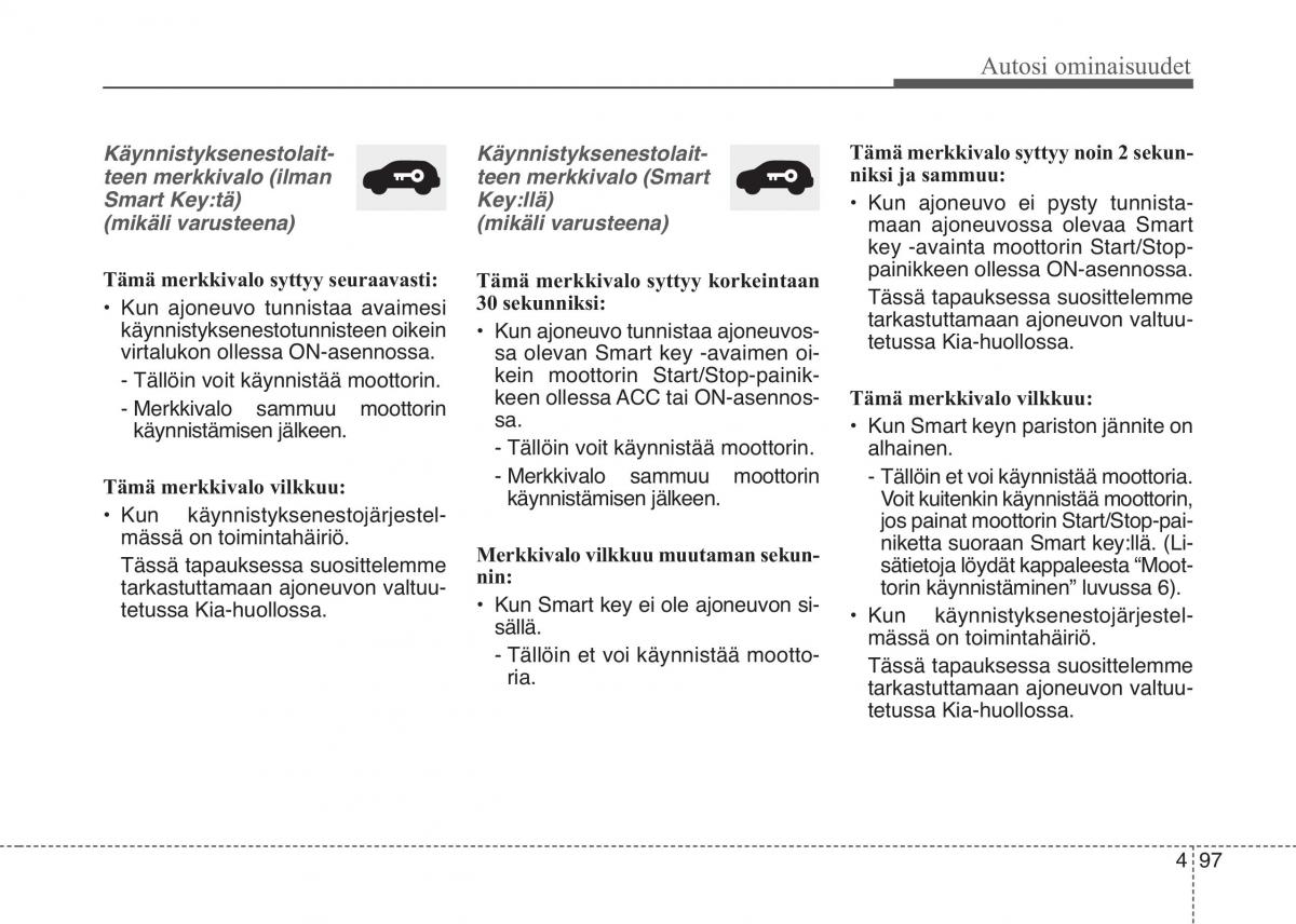 KIA Sportage IV omistajan kasikirja / page 188