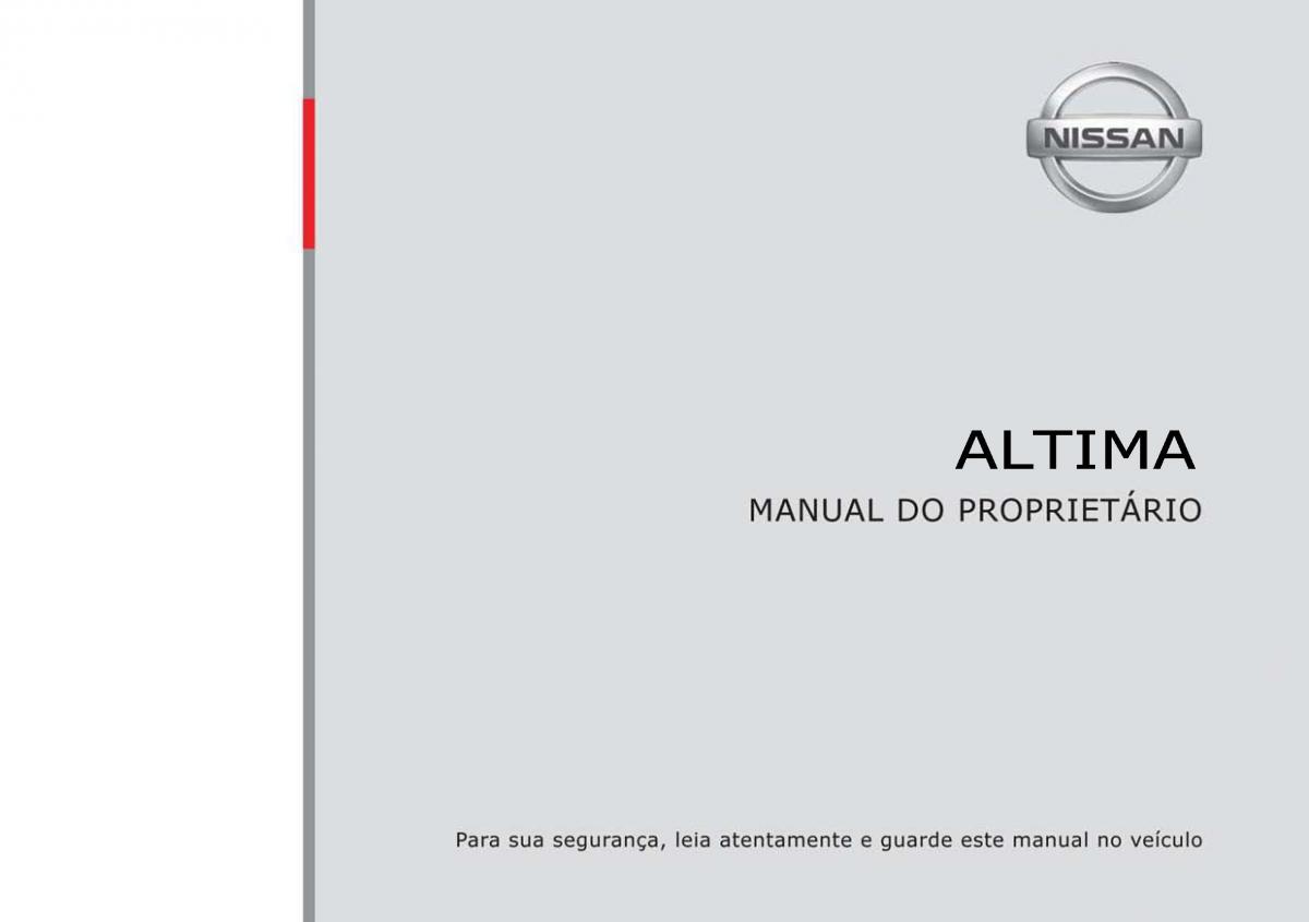 Nissan Altima L33 V 5 manual del propietario / page 1