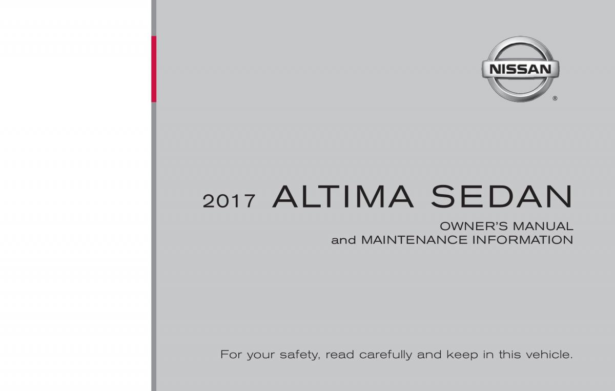 Nissan Altima L33 FL V 5  owners manual / page 1
