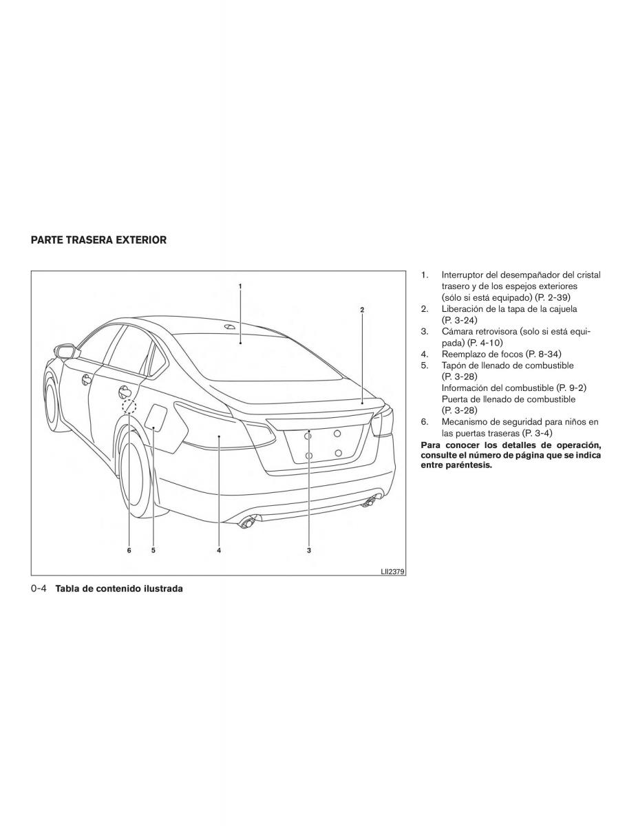 Nissan Altima L33 FL V 5  manual del propietario / page 11