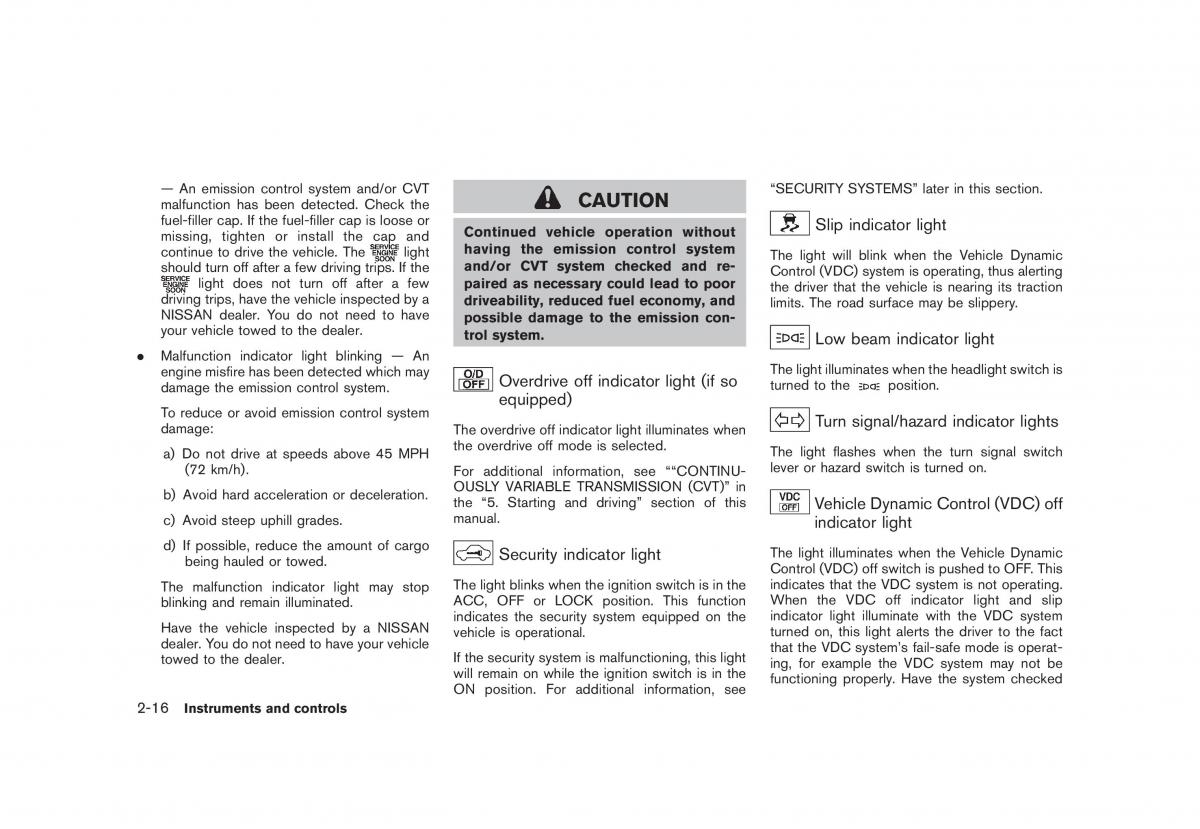 Nissan Cube owners manual / page 90